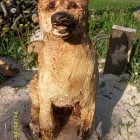 Hund, Schärferhund, Skulptur, Kettensäge, Berlin , Brandenburg, geschnitzt, Handmade, Holz